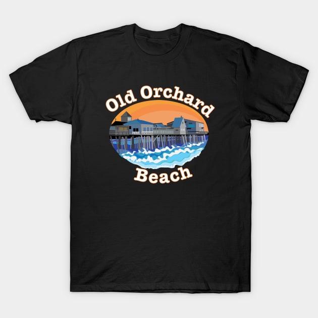 Old Orchard Beach T-Shirt by ACGraphics